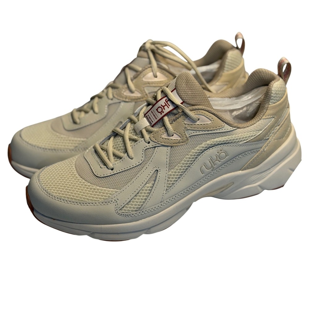 Ryka Skyrise Walking Sneaker Terra Taupe Water Repellent Lace Up Shoes Women 11M